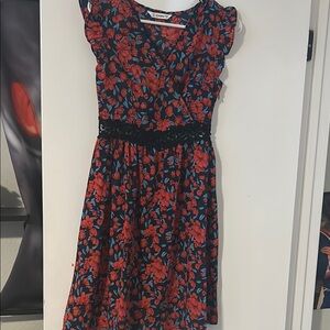 PatPat Red Floral Dress